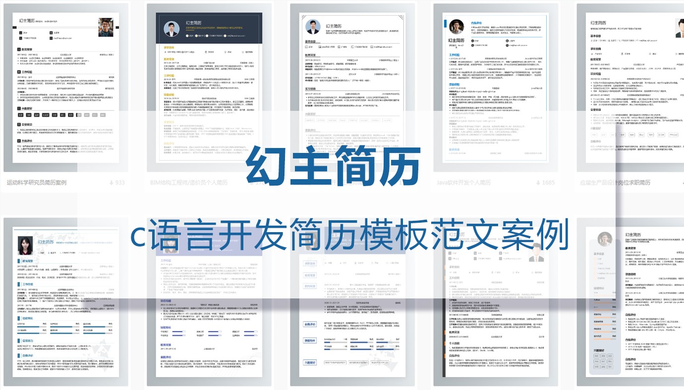 C语言程序员求职简历（精选）