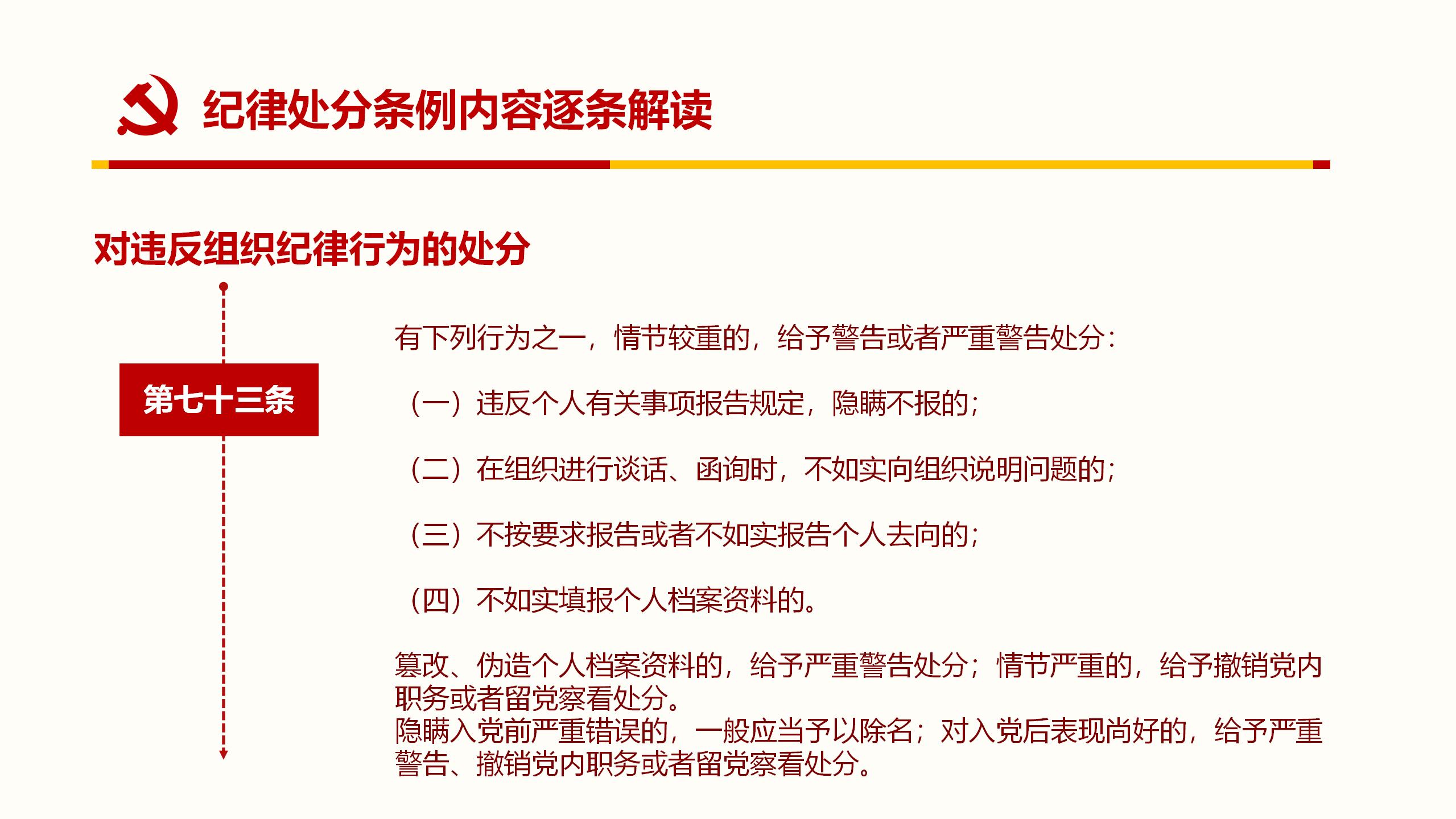 纪律处分条例PPT67