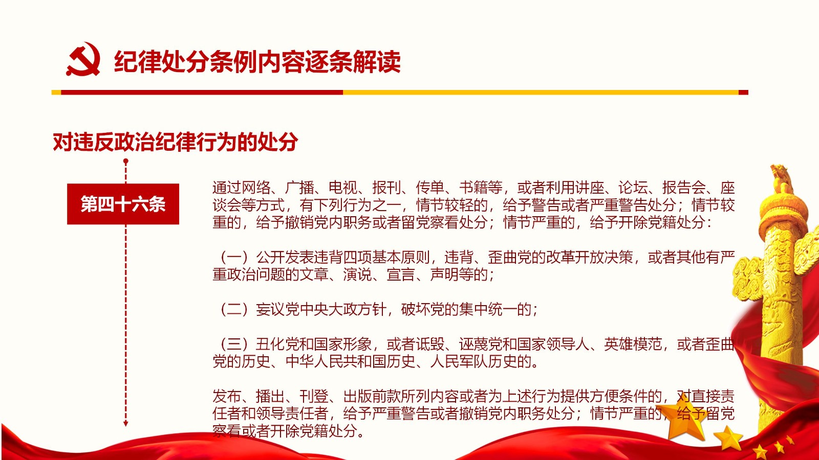 纪律处分条例核心内容与实施要点PPT模板52