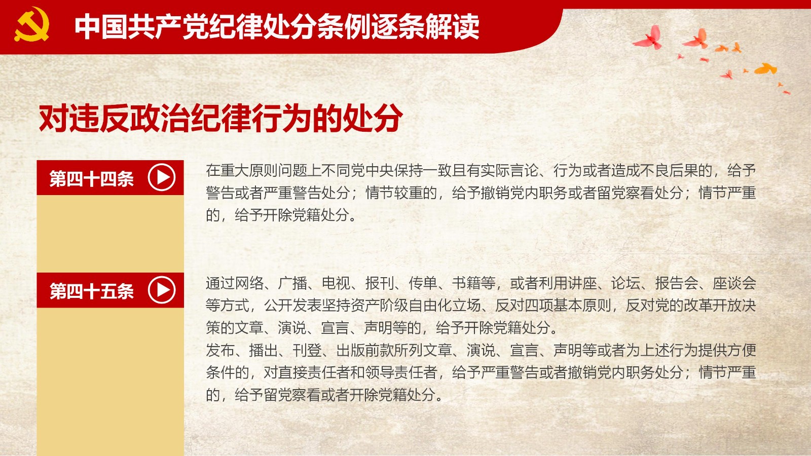 纪律处分条例-1：关键条款解读与应用PPT54