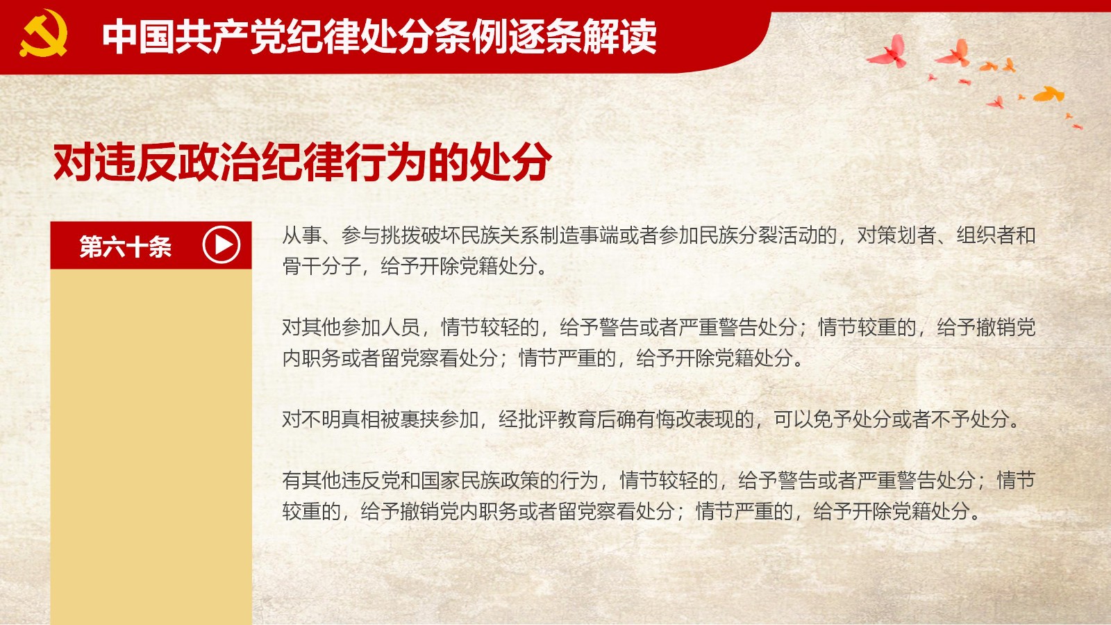 纪律处分条例-1：关键条款解读与应用PPT62