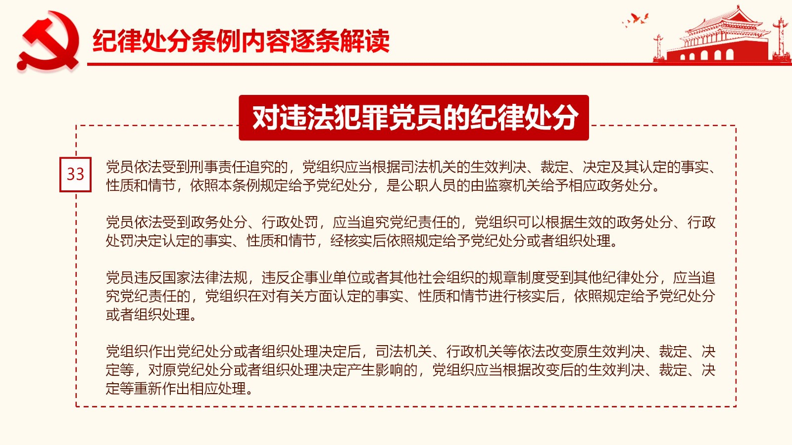 纪律处分条例详解与案例分析PPT47