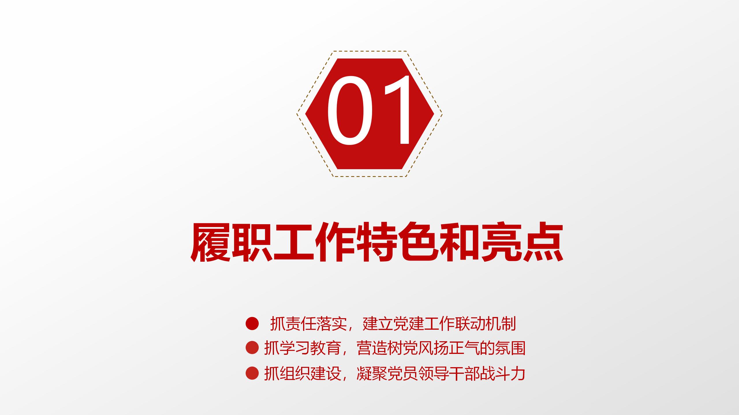 政府党政工作全年总结通用PPT模板4