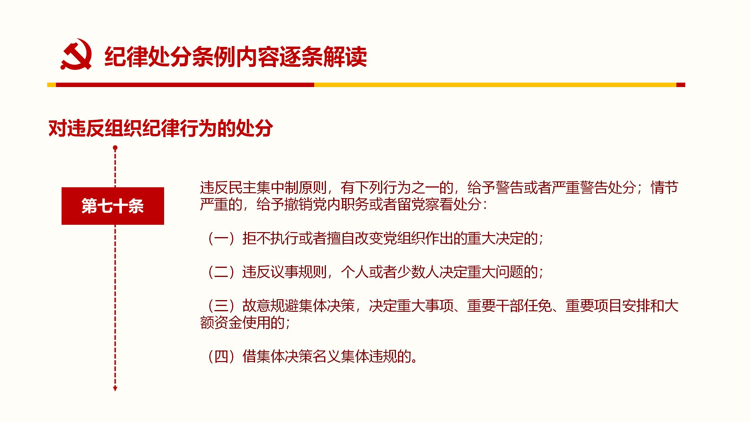 纪律处分条例PPT65