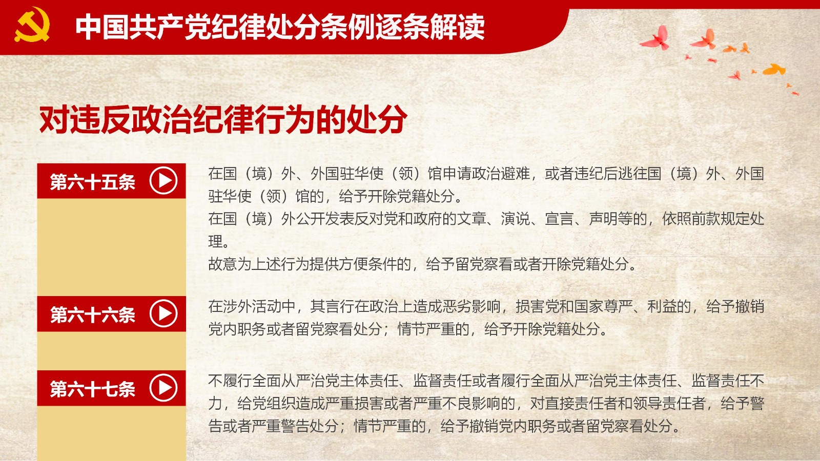 纪律处分条例-1：关键条款解读与应用PPT65