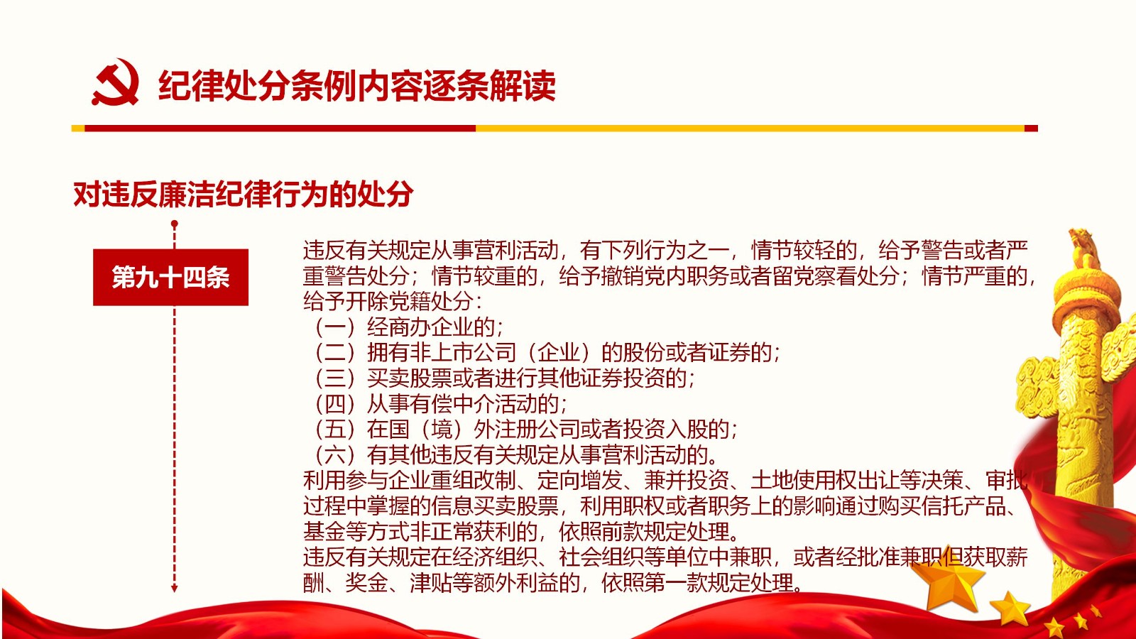 纪律处分条例核心内容与实施要点PPT模板78