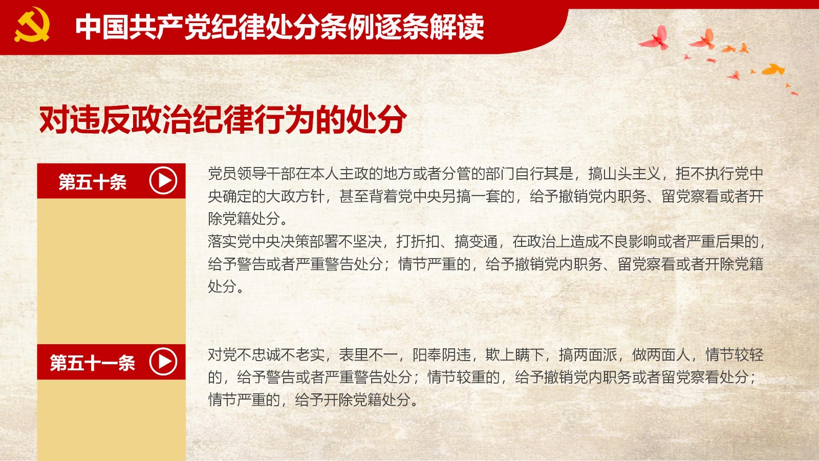 纪律处分条例-1：关键条款解读与应用PPT57
