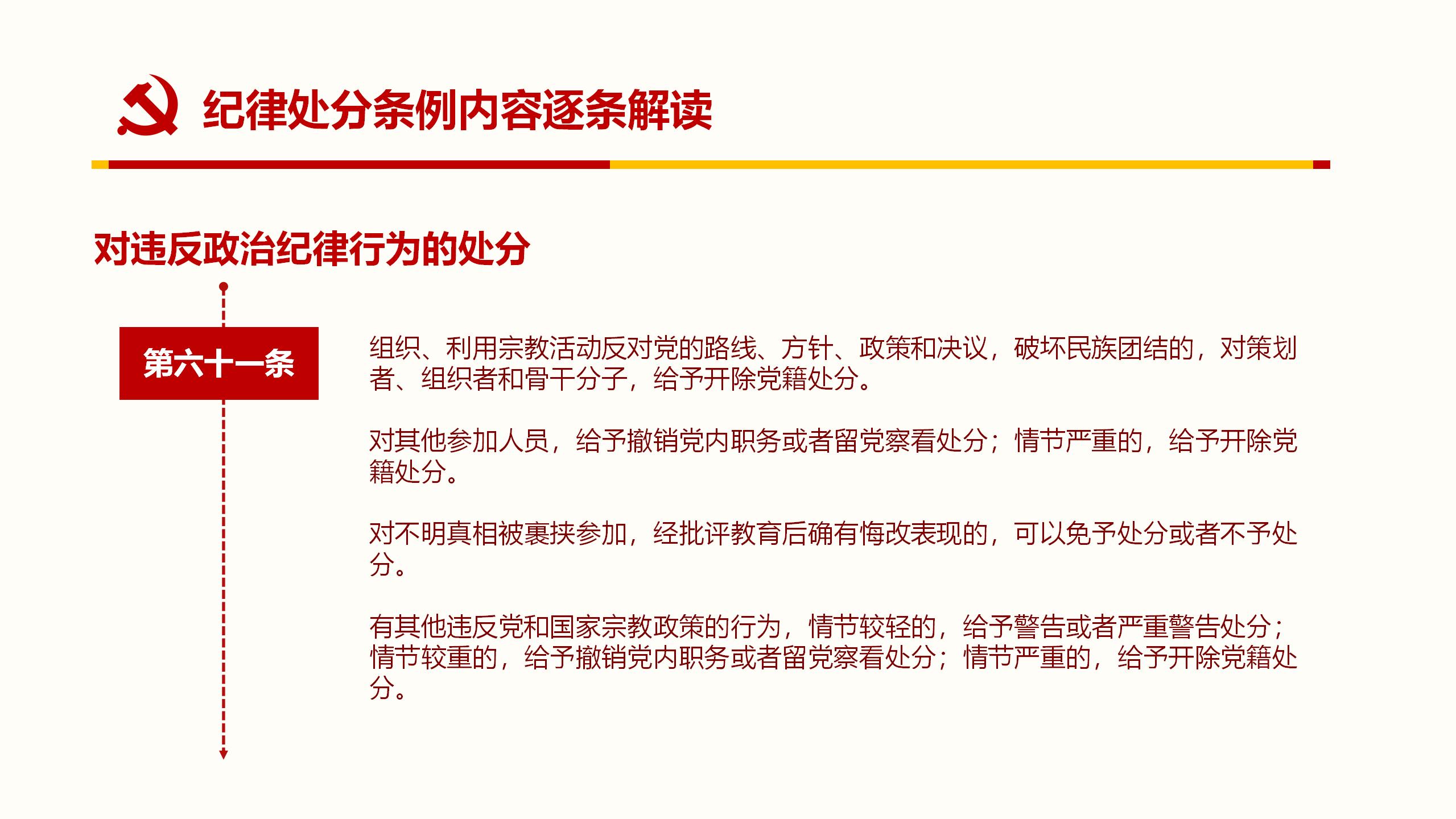 纪律处分条例PPT60