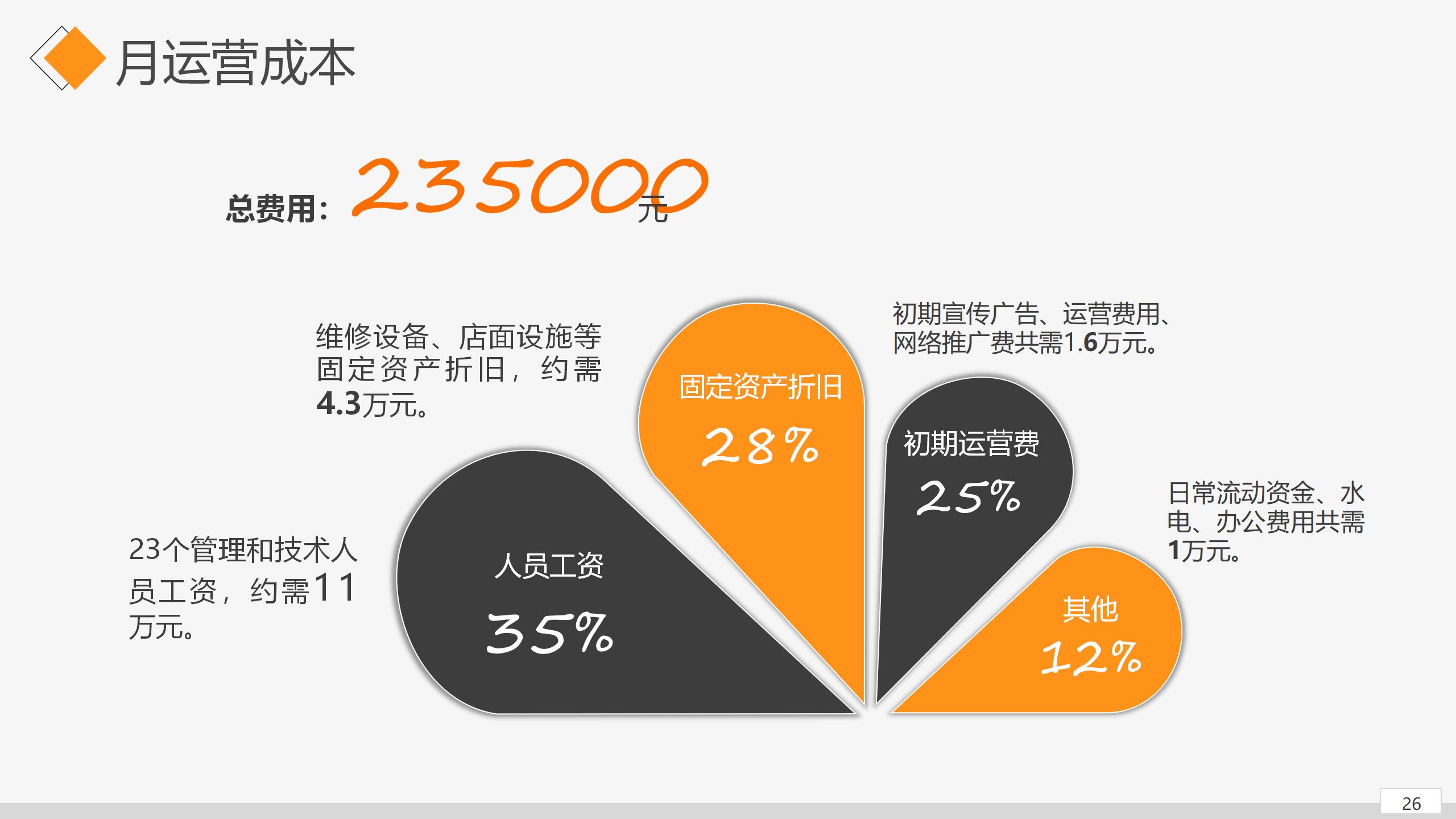 项目创办详细商业计划PPT模板26