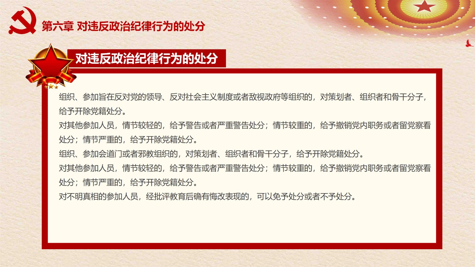 纪律处分条例-3：案例分析与实务操作PPT39