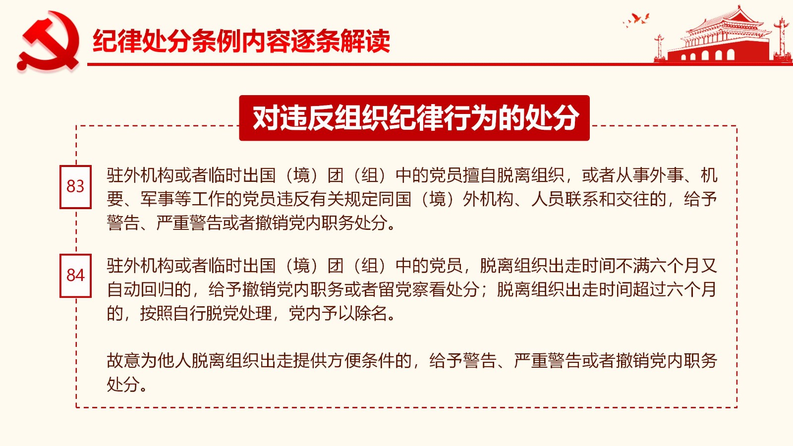 纪律处分条例详解与案例分析PPT75