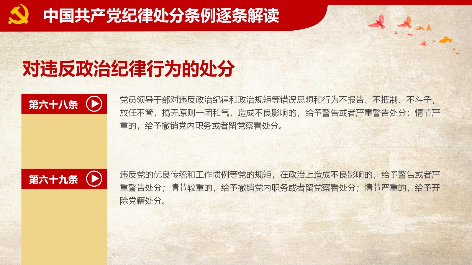 纪律处分条例-1：关键条款解读与应用PPT66