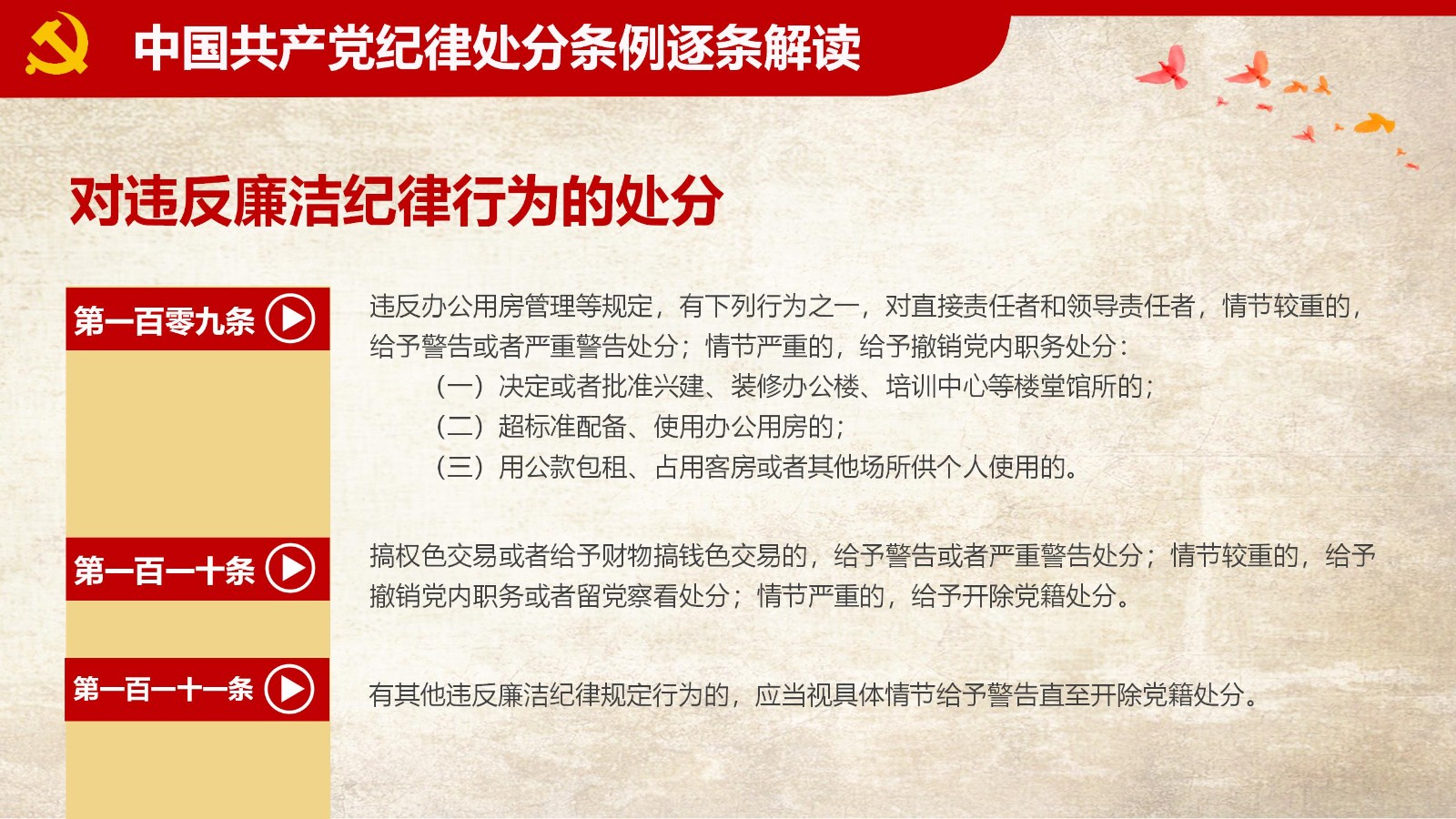 纪律处分条例-1：关键条款解读与应用PPT87