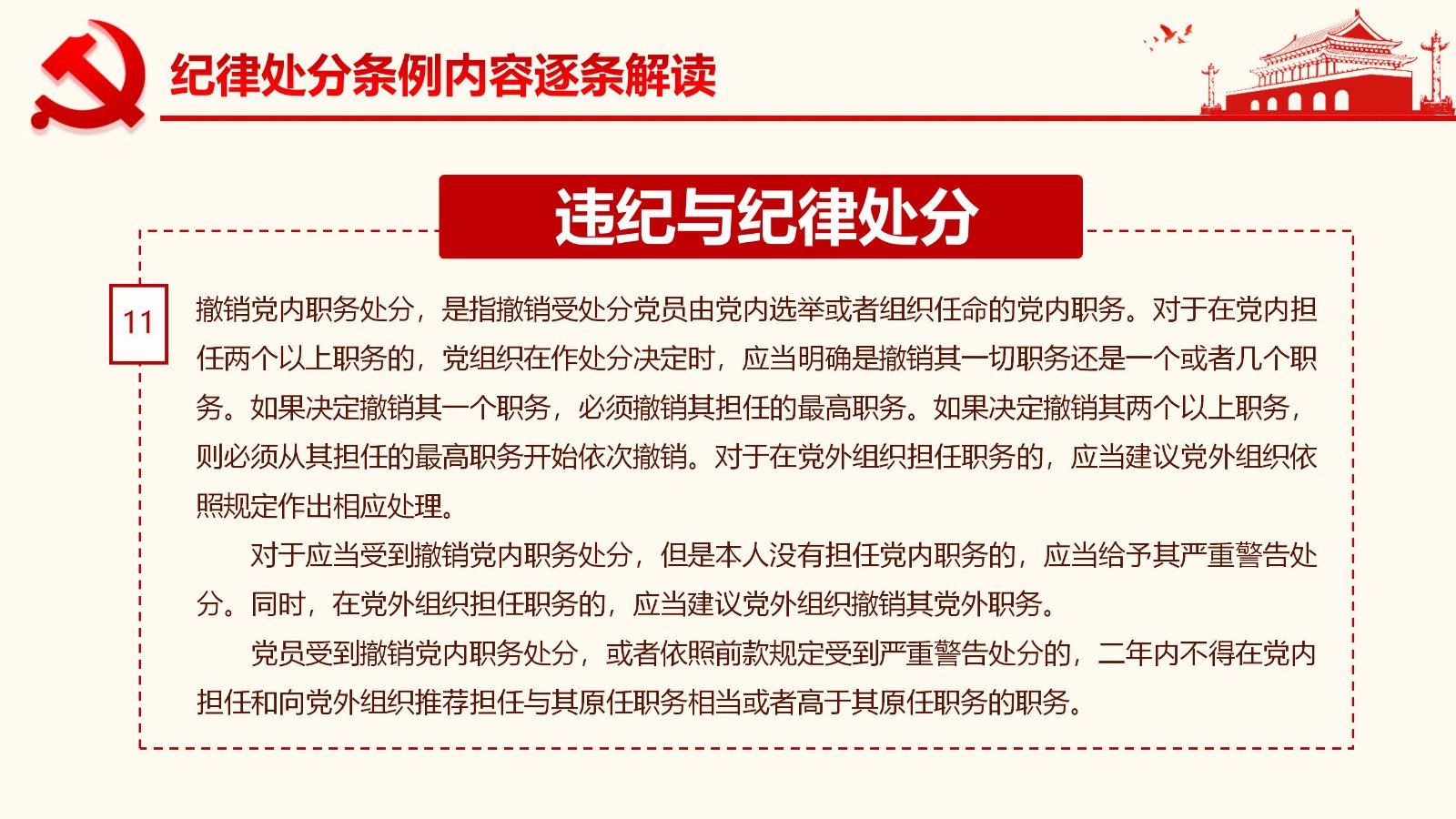 纪律处分条例详解与案例分析PPT35
