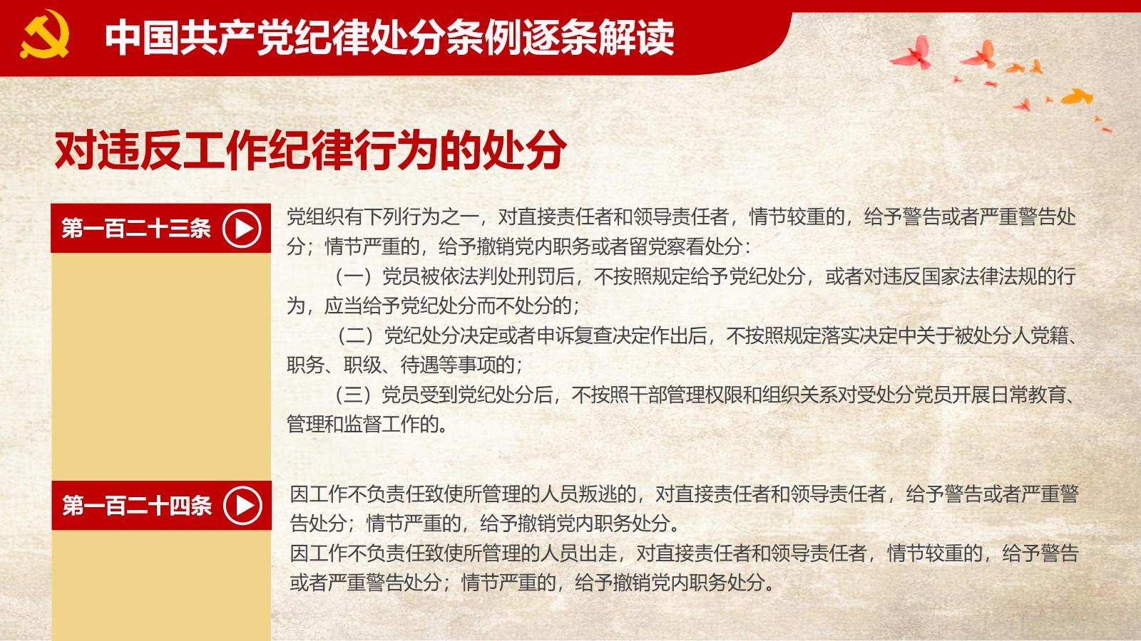 纪律处分条例-1：关键条款解读与应用PPT94