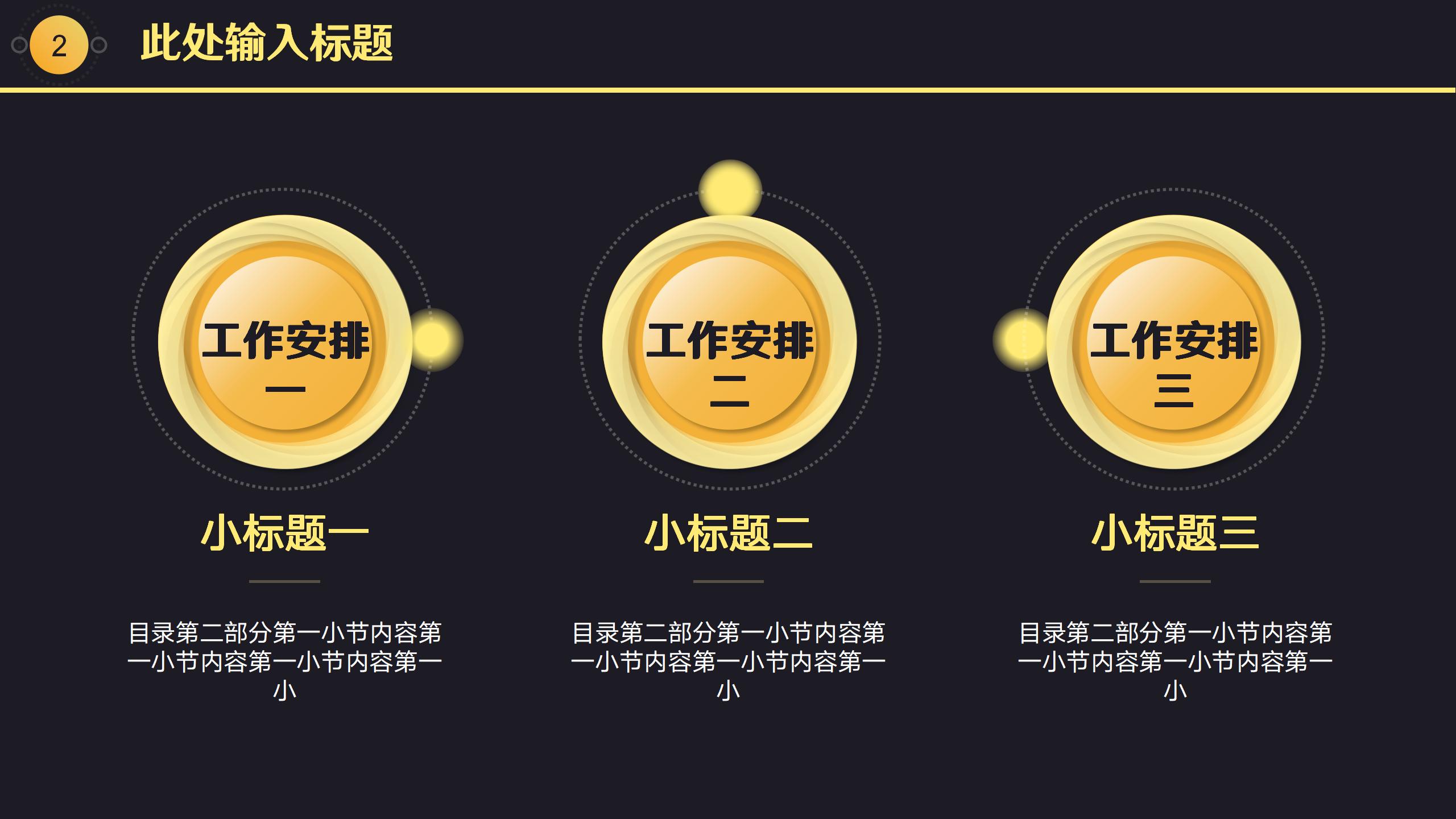 黑金色质感高级工作汇报PPT模板13