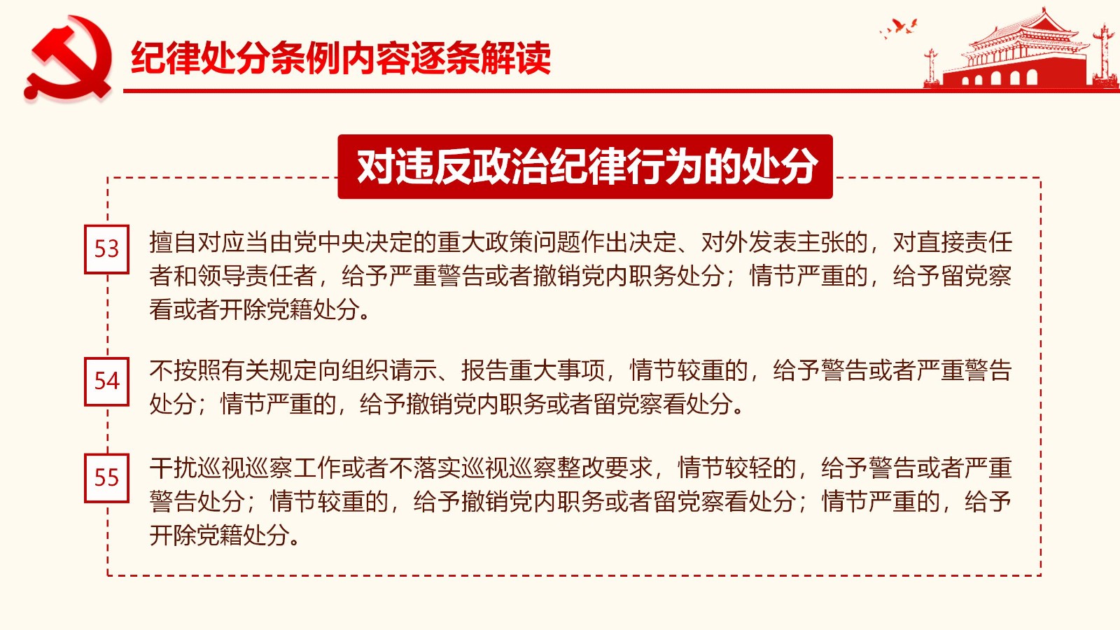 纪律处分条例详解与案例分析PPT58