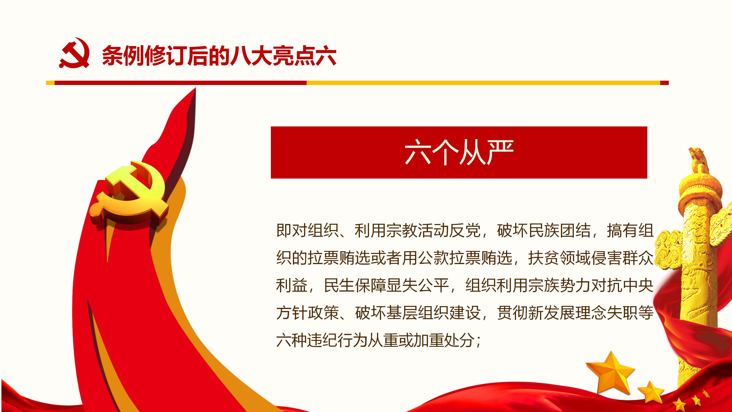 纪律处分条例核心内容与实施要点PPT模板16