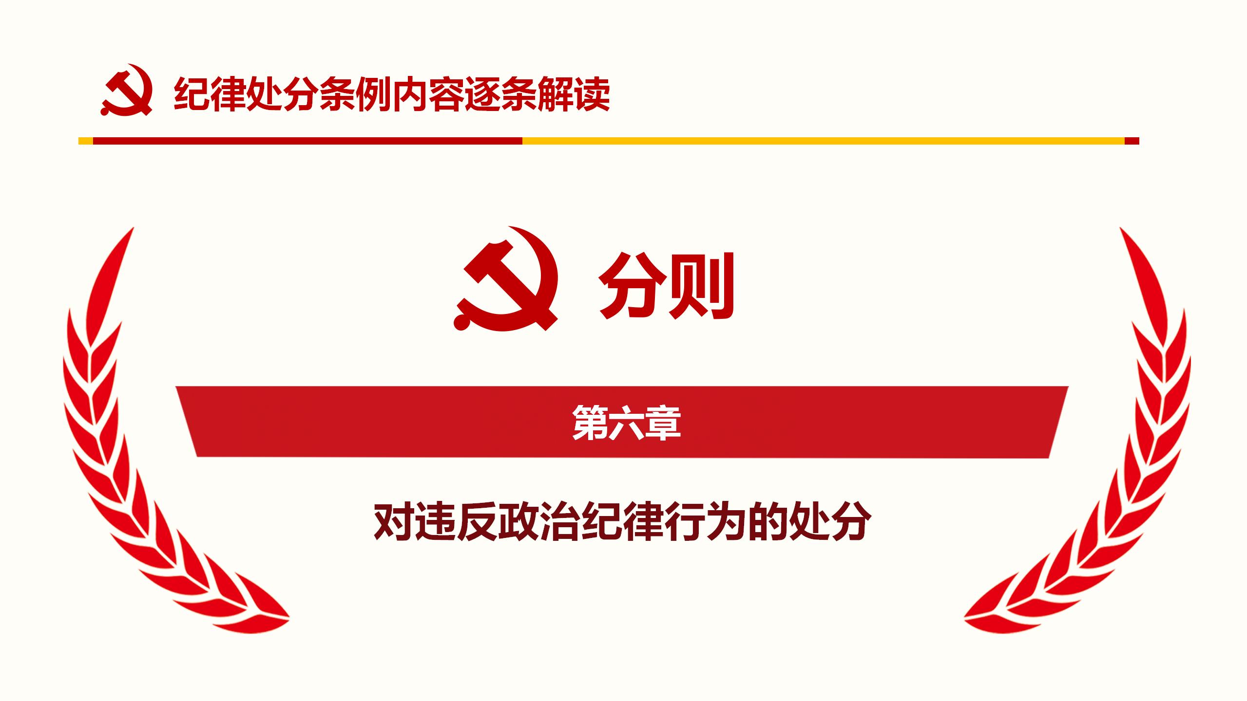 纪律处分条例PPT50
