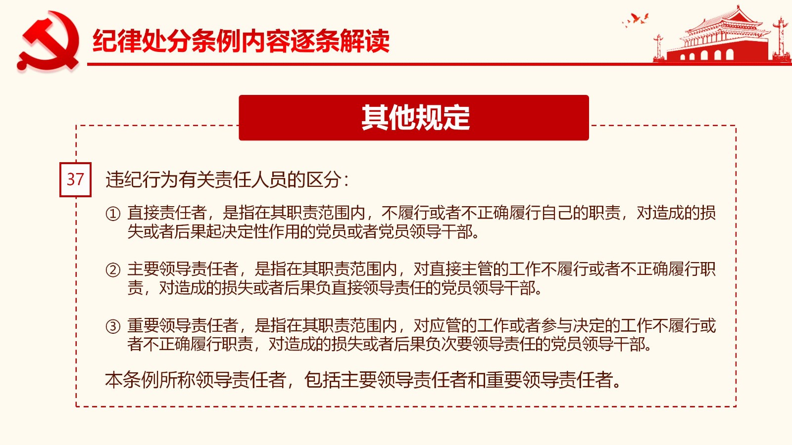 纪律处分条例详解与案例分析PPT50