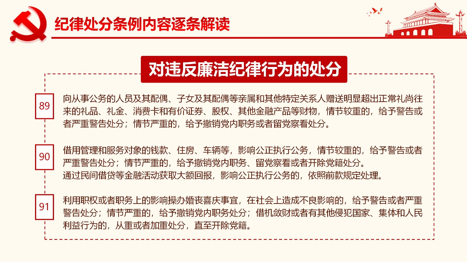 纪律处分条例详解与案例分析PPT79