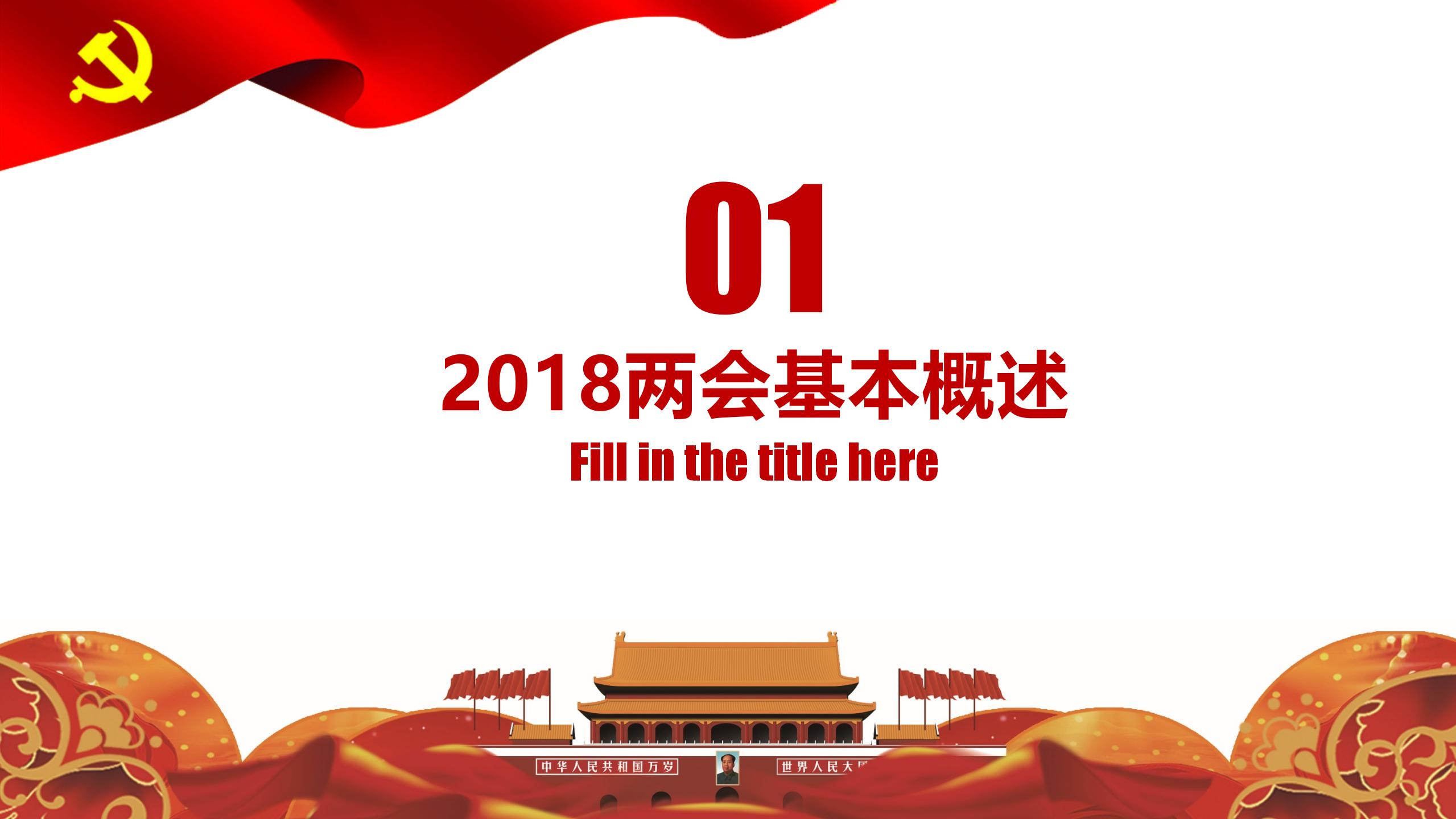 两会政府工作报告PPT3