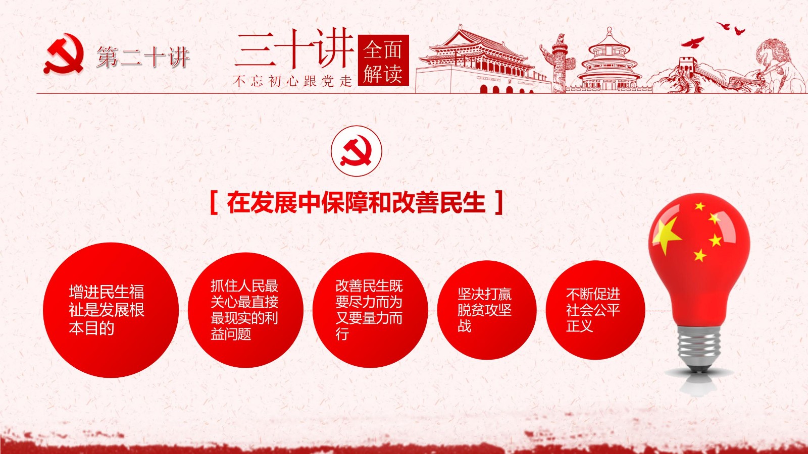 社会主义思想三十讲PPT模板23