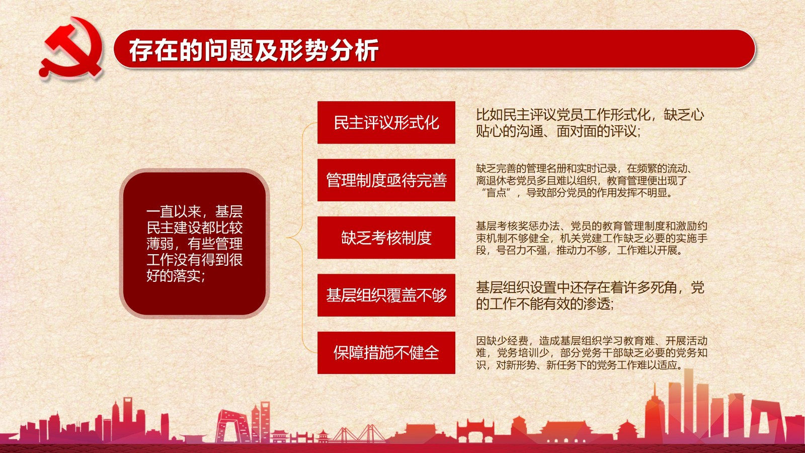 年终党建工作总结与成果PPT模板18