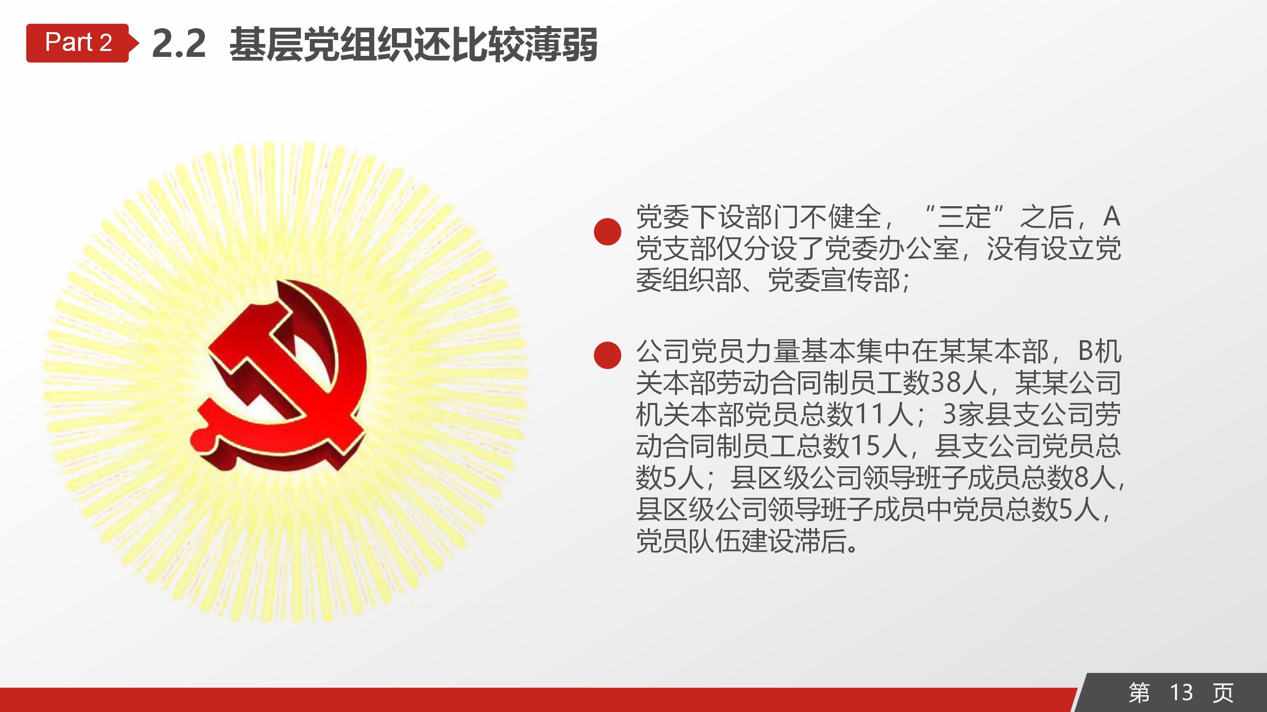 政府党政工作全年总结通用PPT模板13