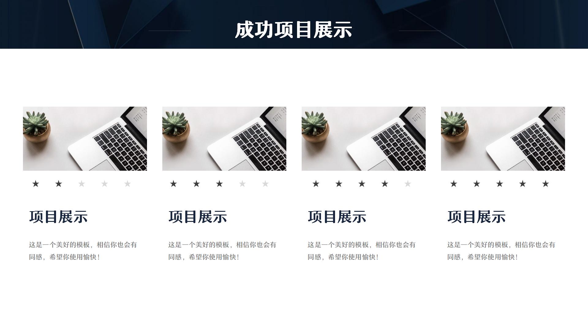 浅蓝商务工作总结PPT10