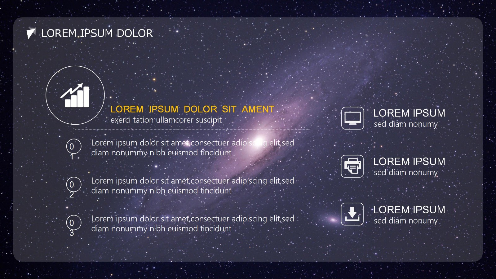 星空风格年度工作总结PPT16
