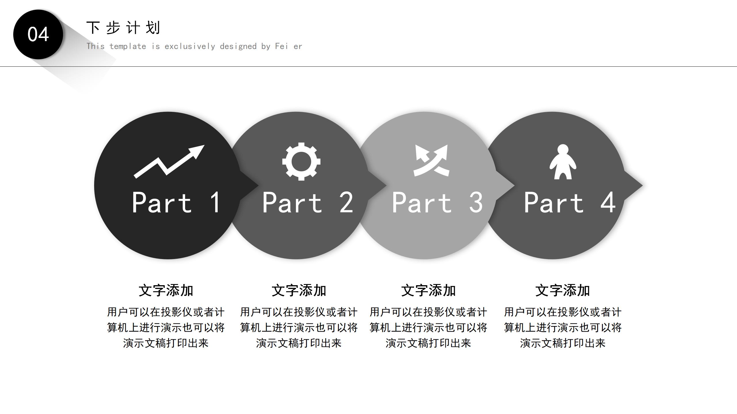 简约工作汇报总结PPT模板免费