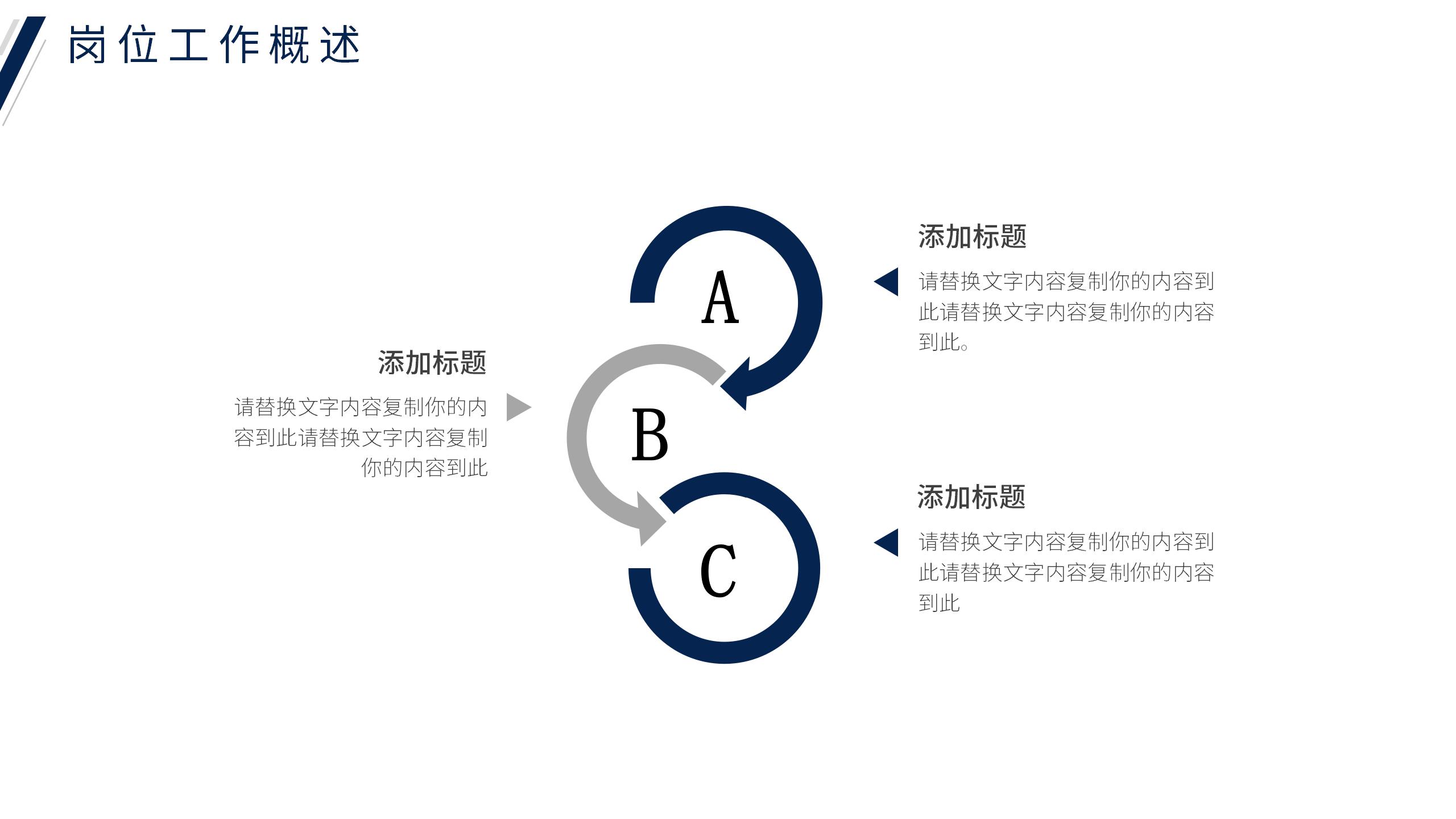 蓝白商务竞聘报告PPT7