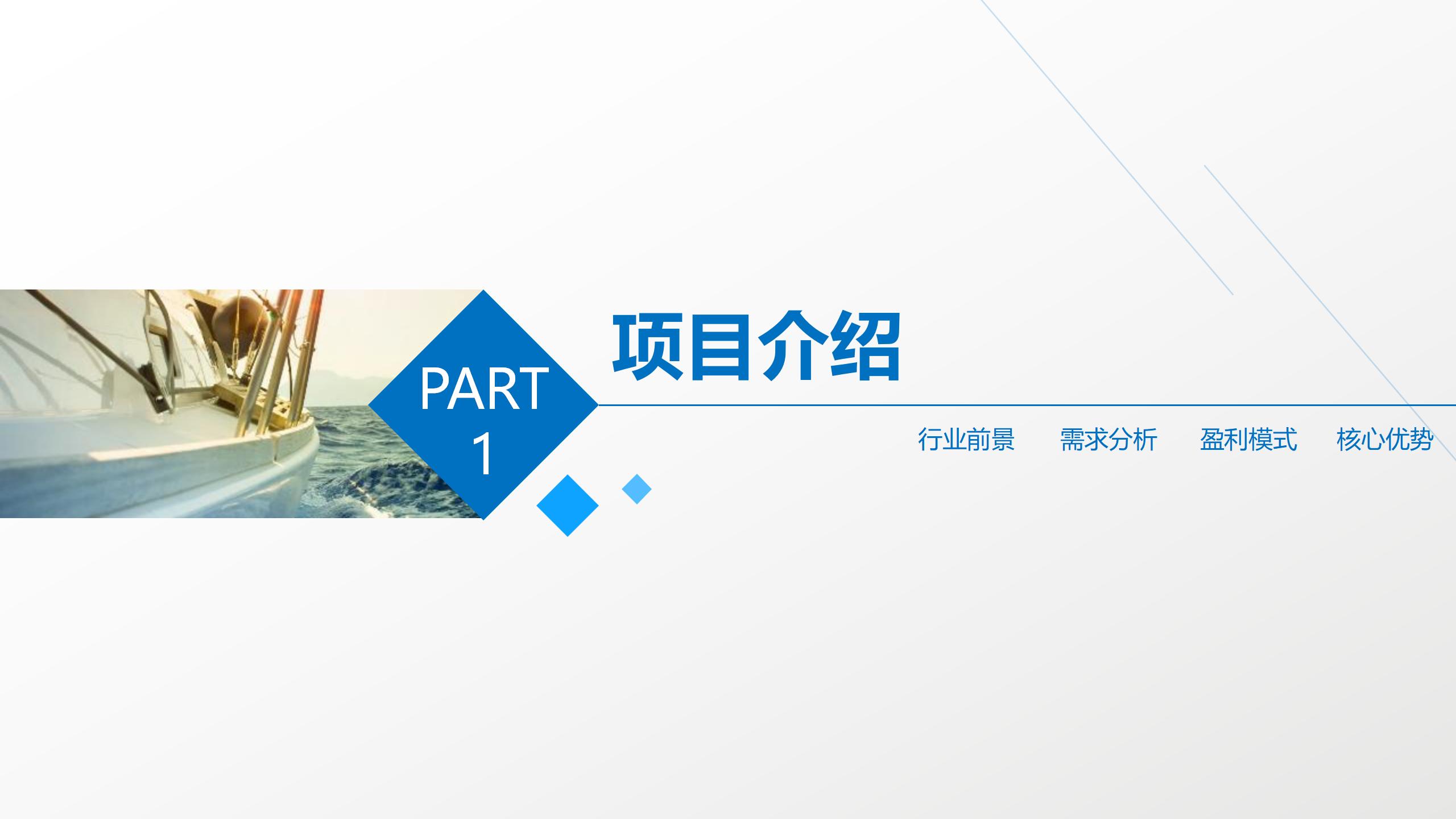 商业计划书完整框架PPT模板3