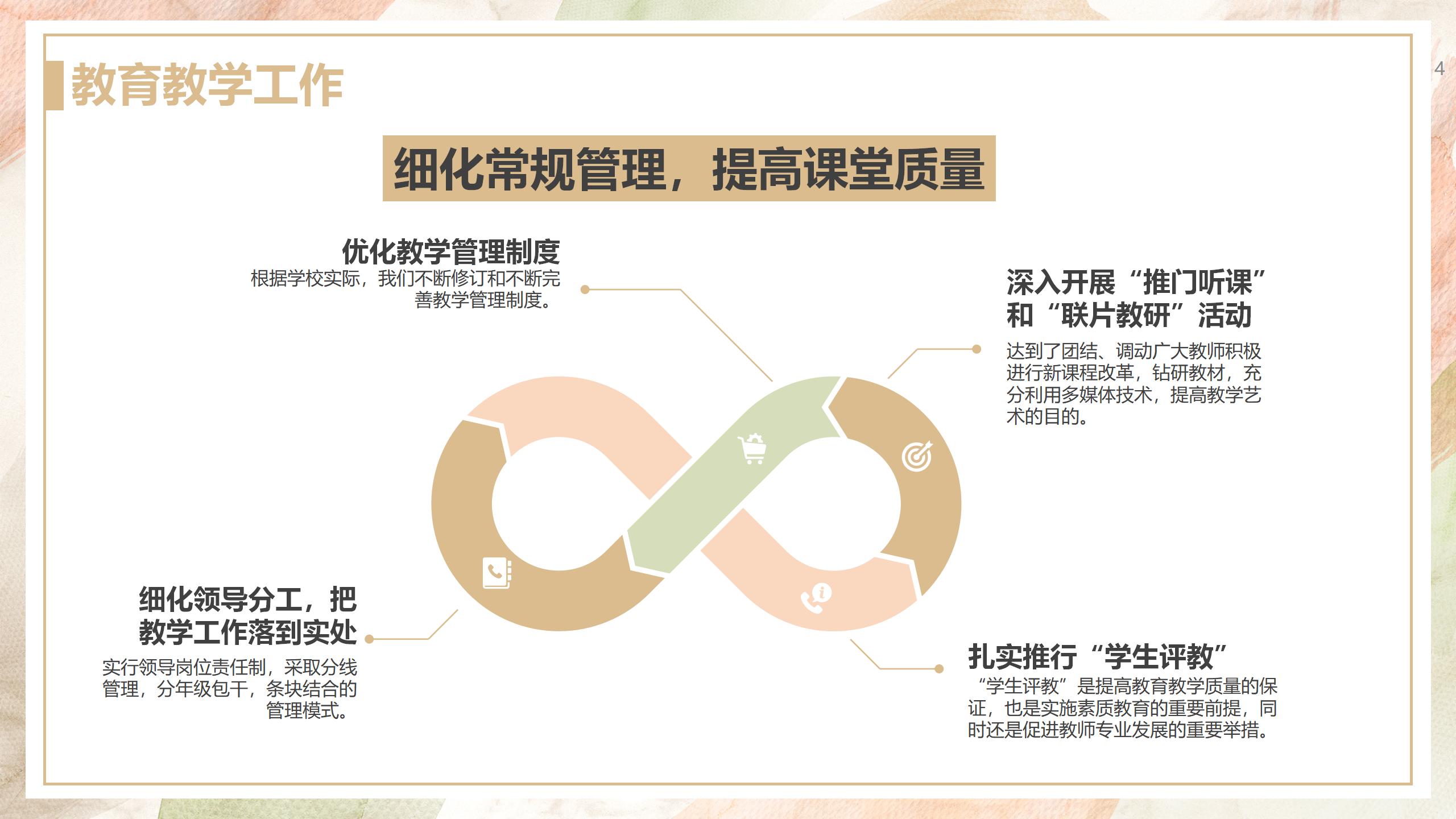 教师教学工作年终总结报告PPT免费下载