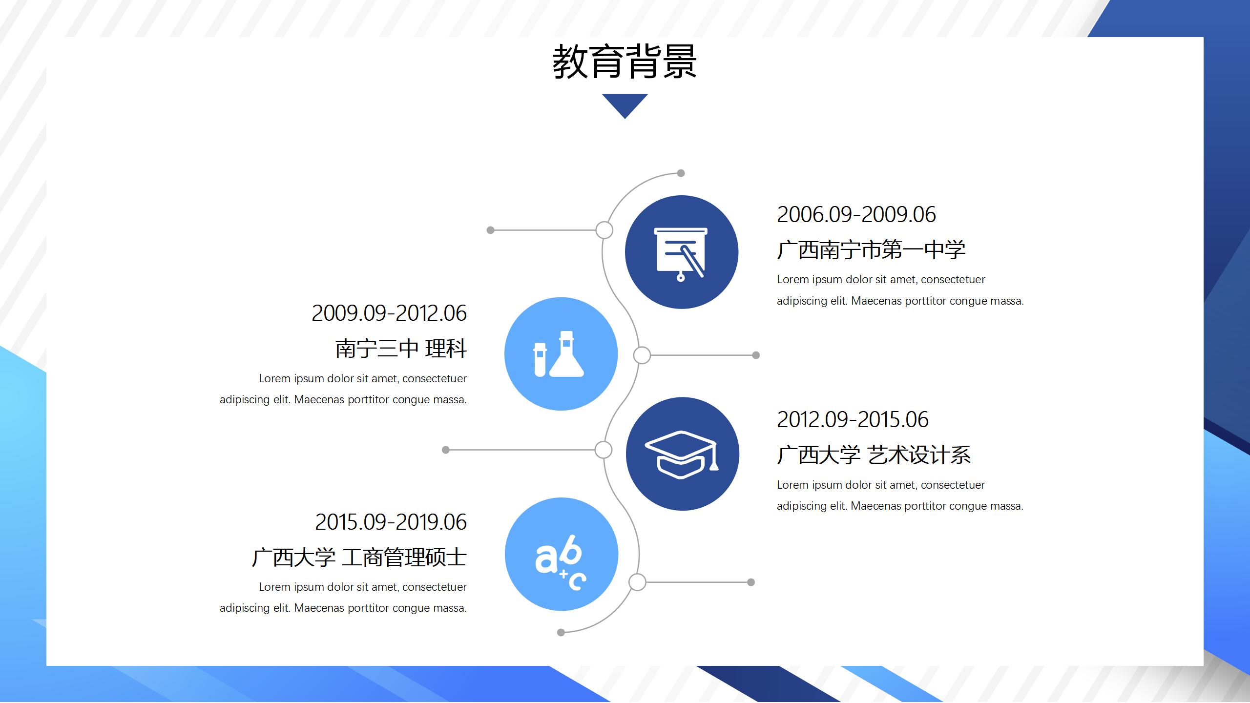 商务竞聘求职简历PPT模板3