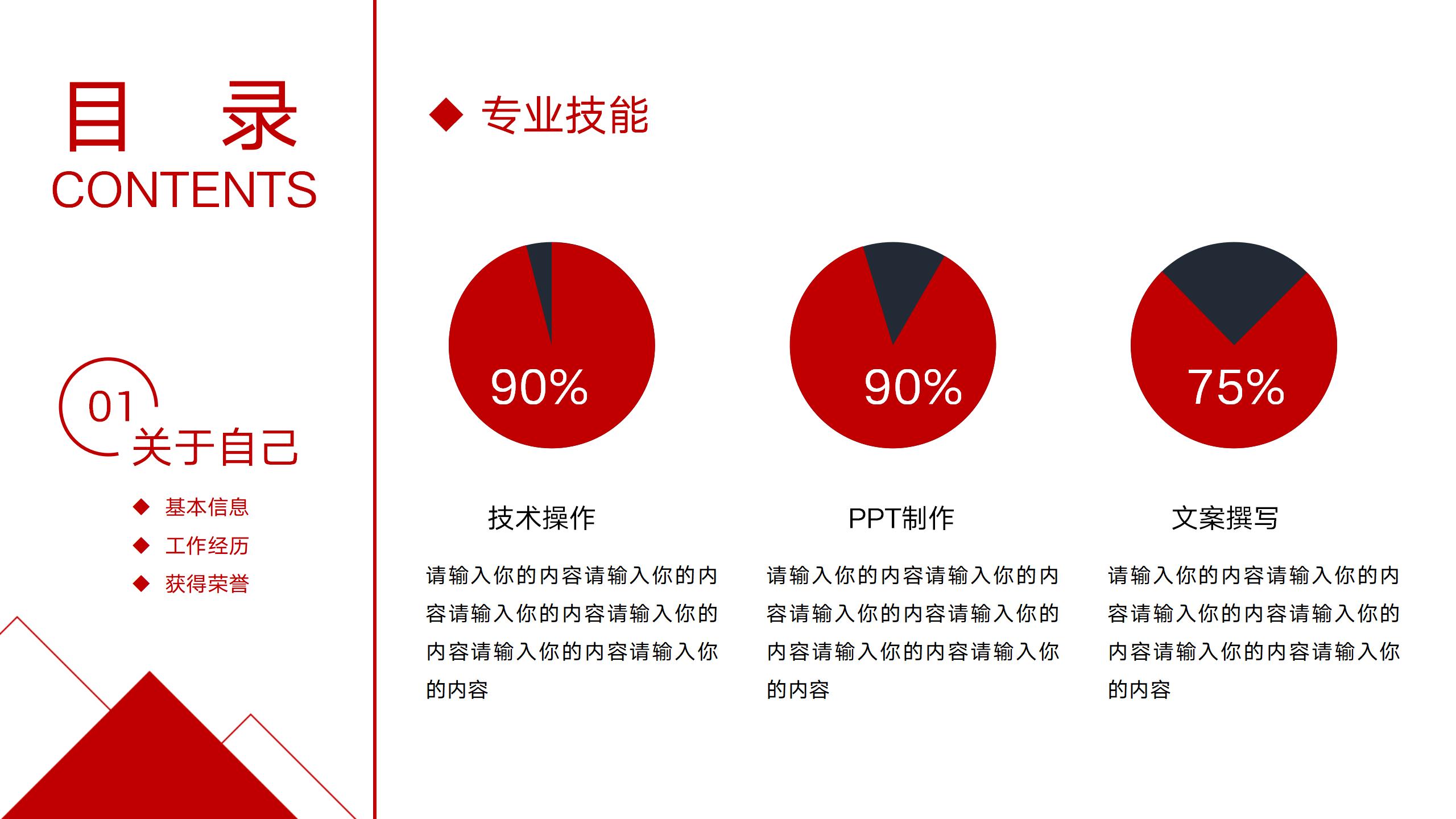 岗位竞聘工作汇报PPT模板9