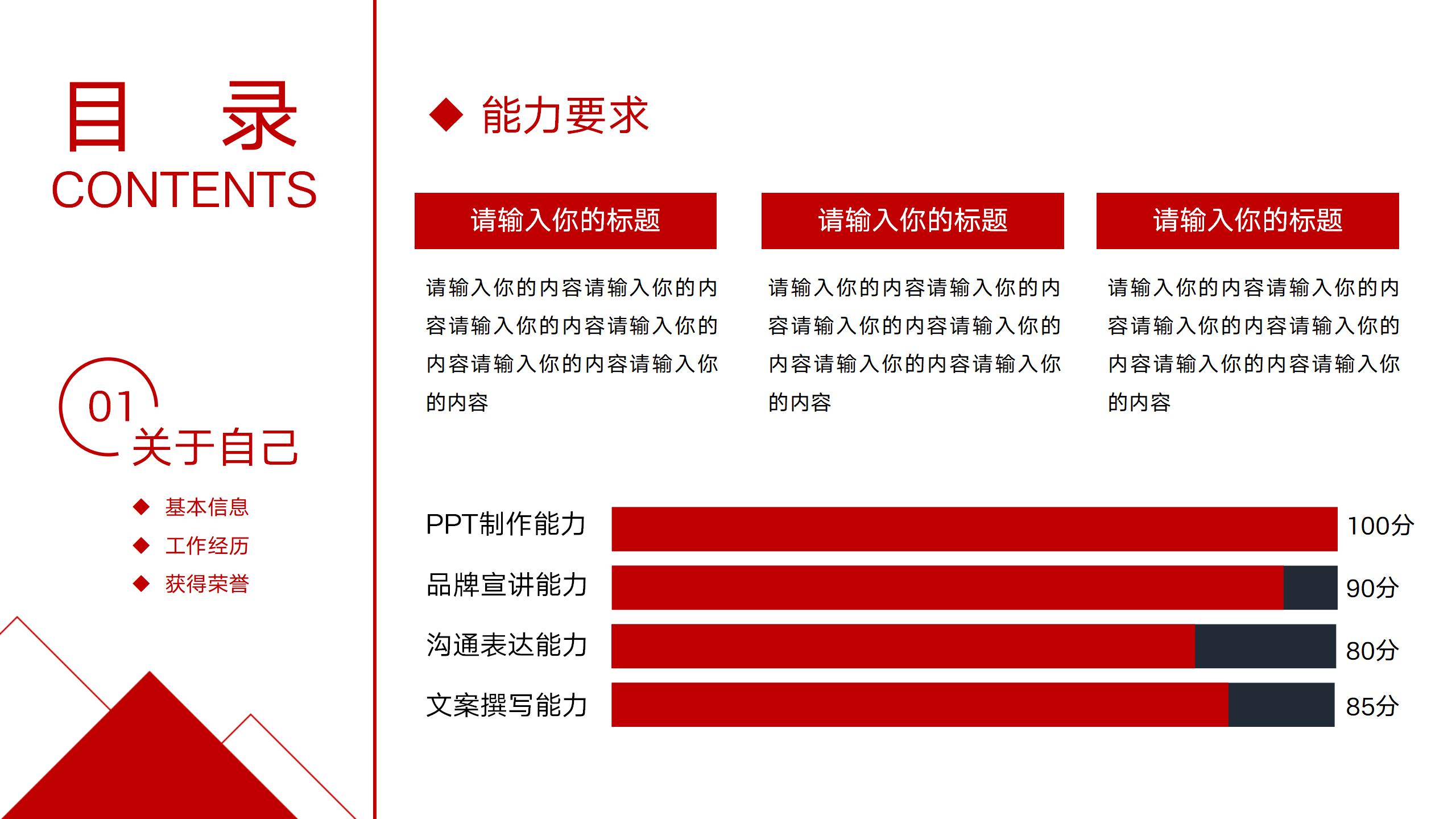 岗位竞聘工作汇报PPT模板8