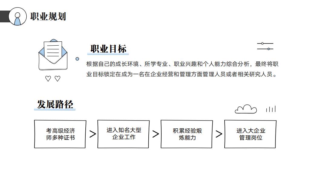 手绘风个人求职简历PPT模板