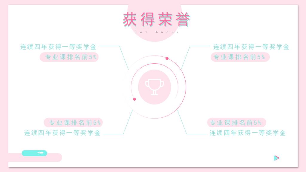 小清新风格PPT简历模板