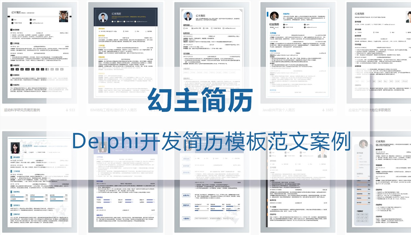 Delphi开发求职简历（精选4篇）