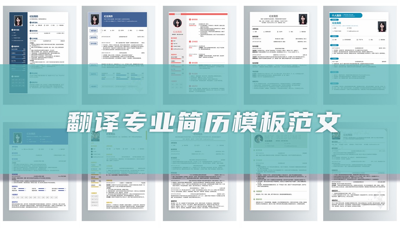 翻译专业求职简历精选13篇