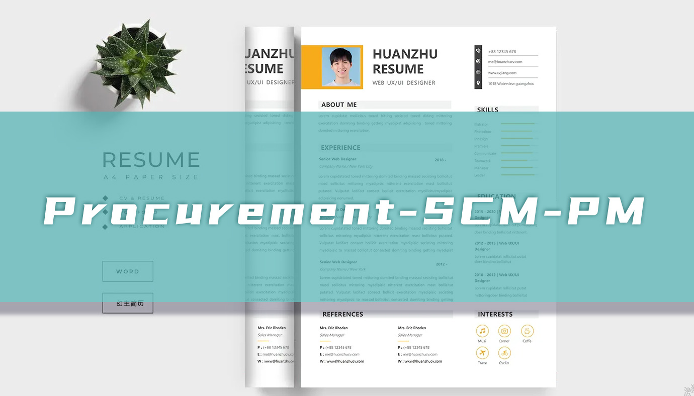 采购Procurement-SCM-PM 英文简历