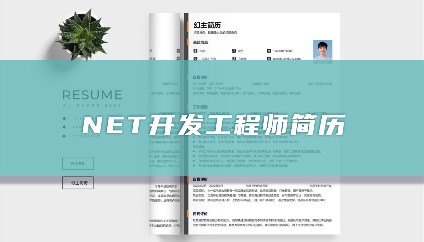 高级.NET开发工程师简历