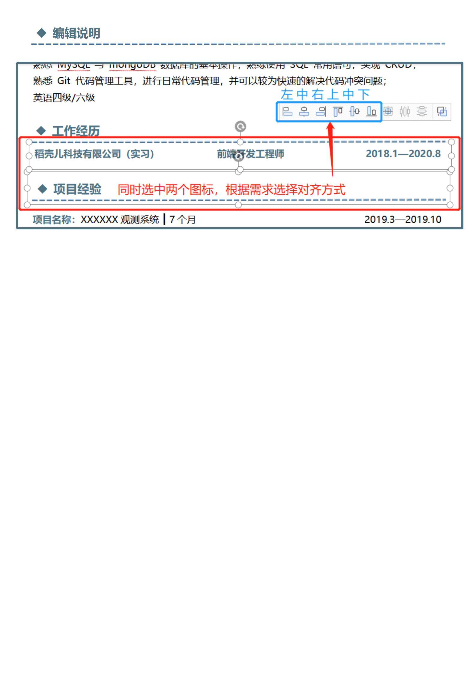 MX-0029数据监测前端工程师应聘简历模板/