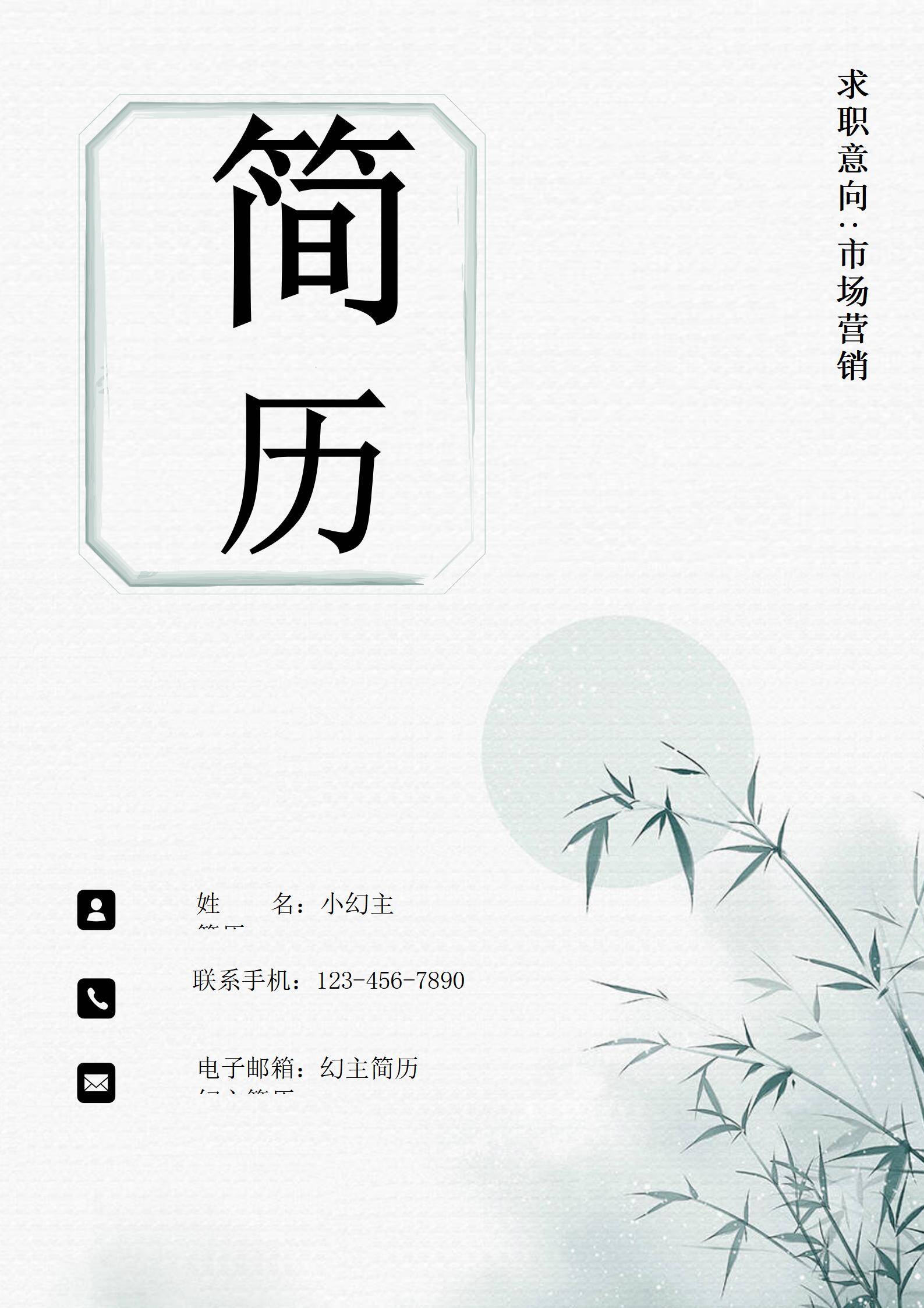 MX-0823获国家奖学金等顶级的精英简历模板/