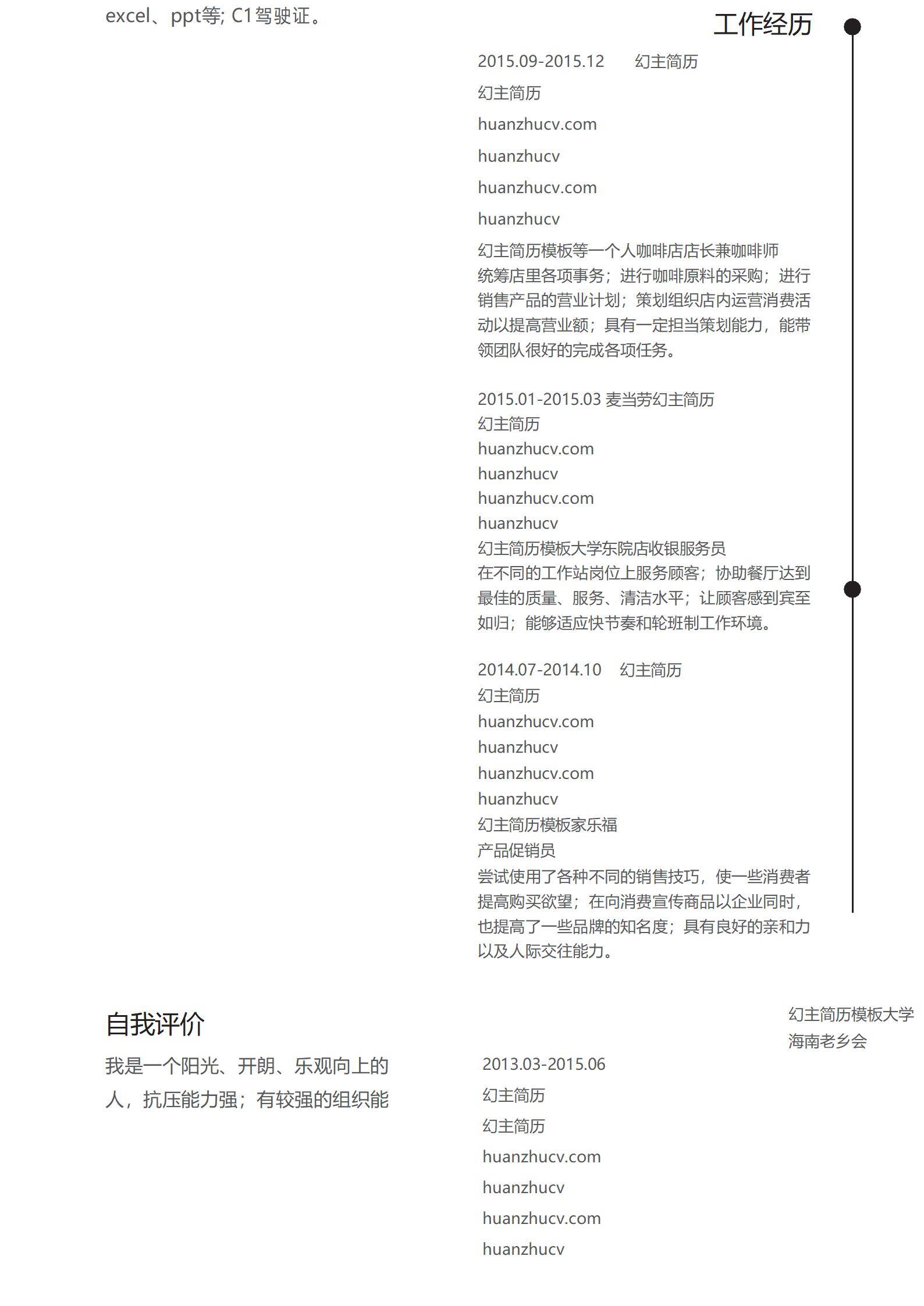 MX-2250电商运营2年工作经验简历模板/