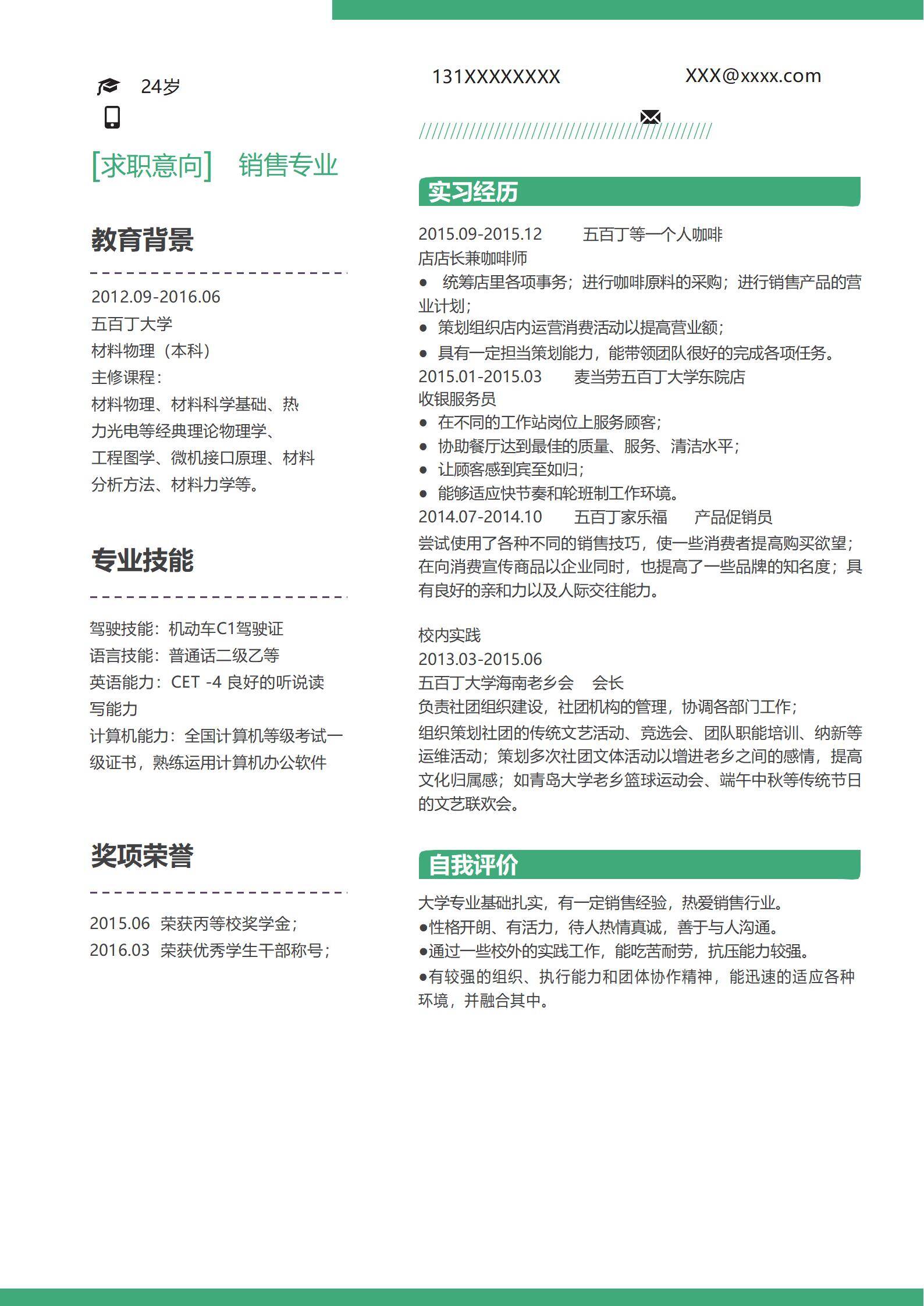 MX-2252党务专员2年工作经验简历模板/