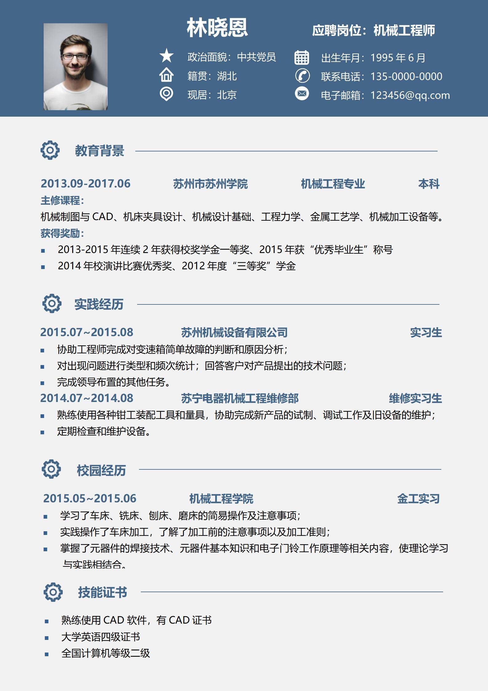 MX-3406NLP算法双段实习硕士简历模板/