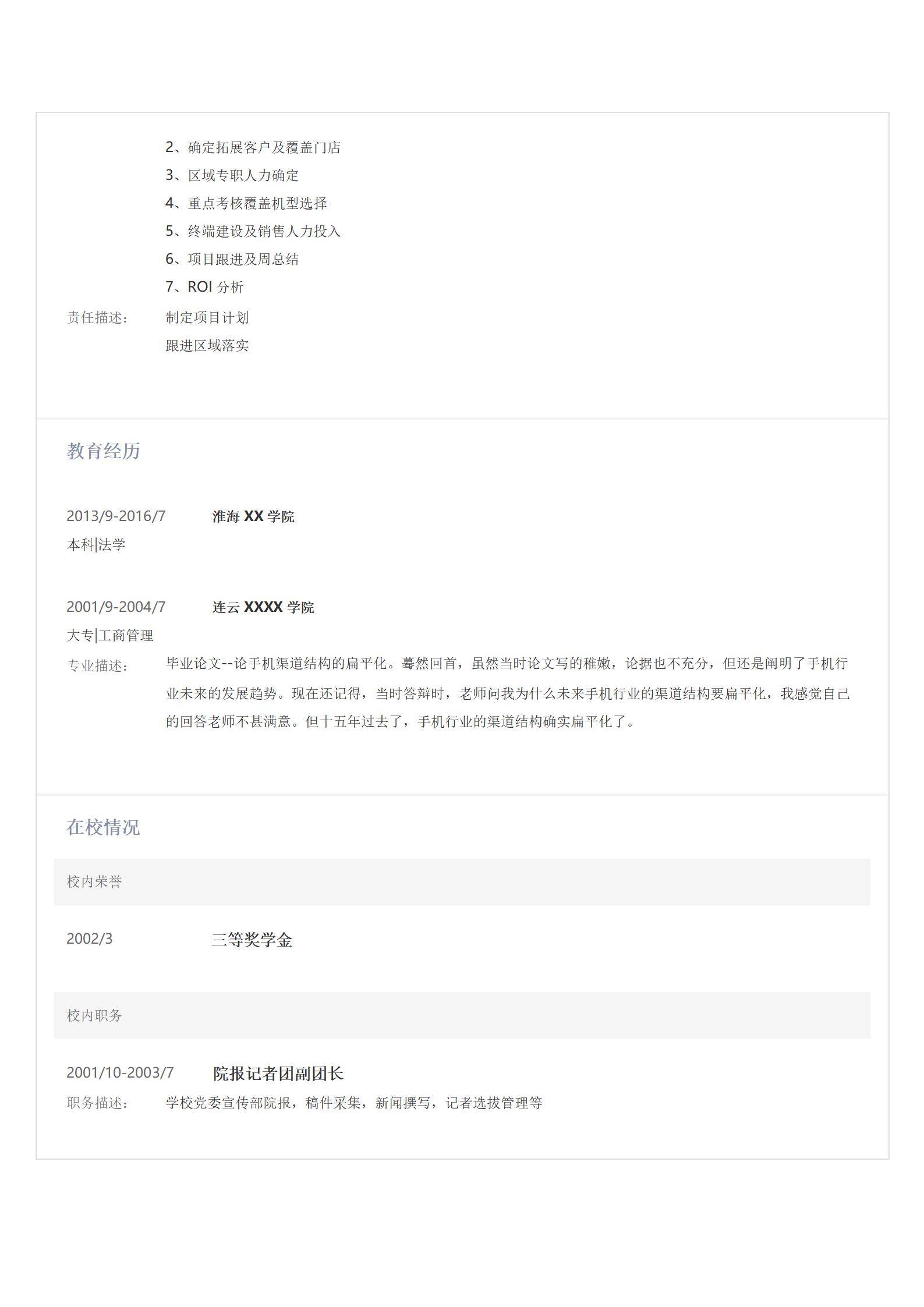 MX-3974渠道销售总监十五年行业简历模板/